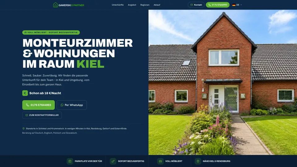 Website von Gawerski & Partner