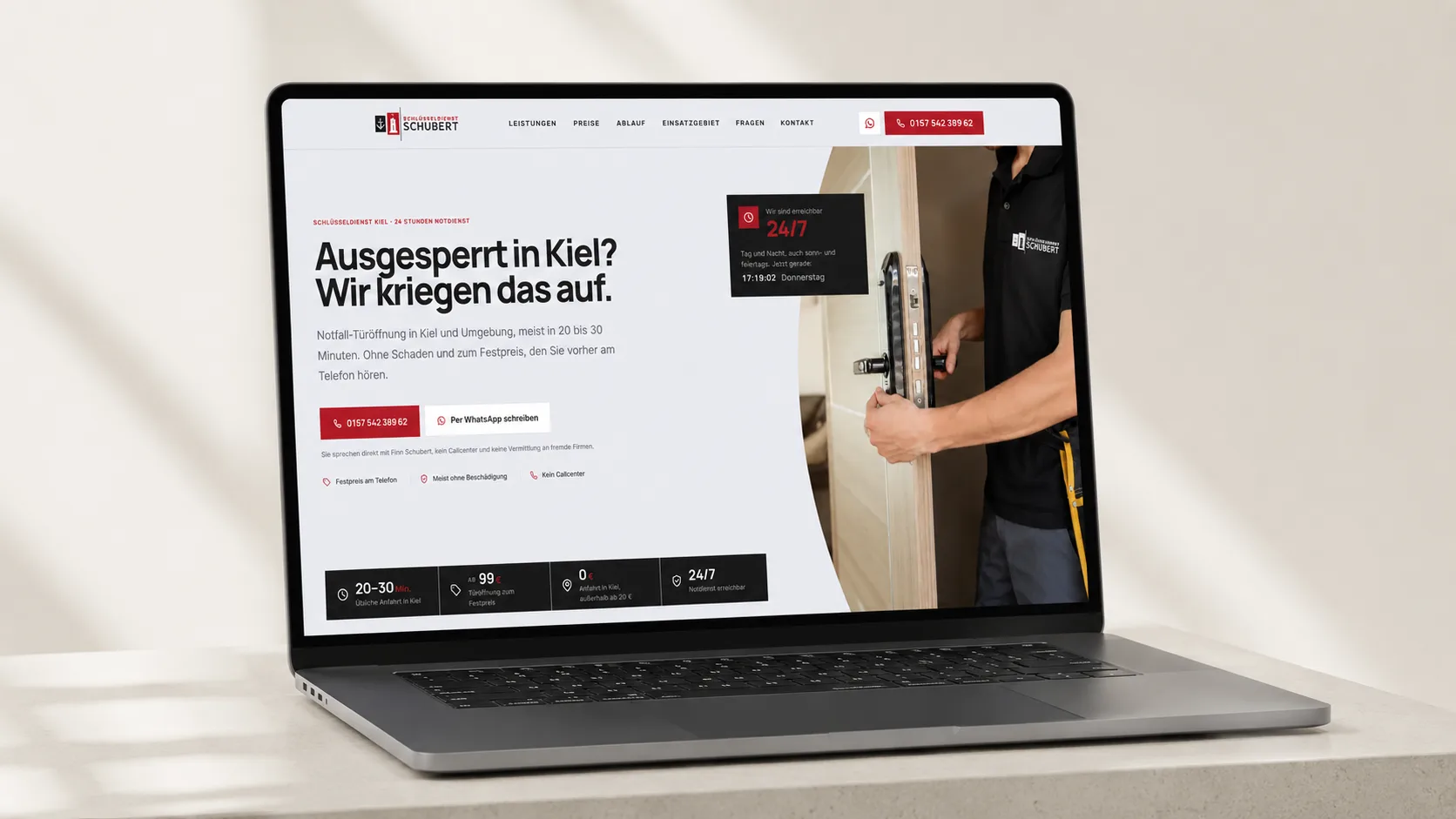 Schlüsseldienst Schubert — website