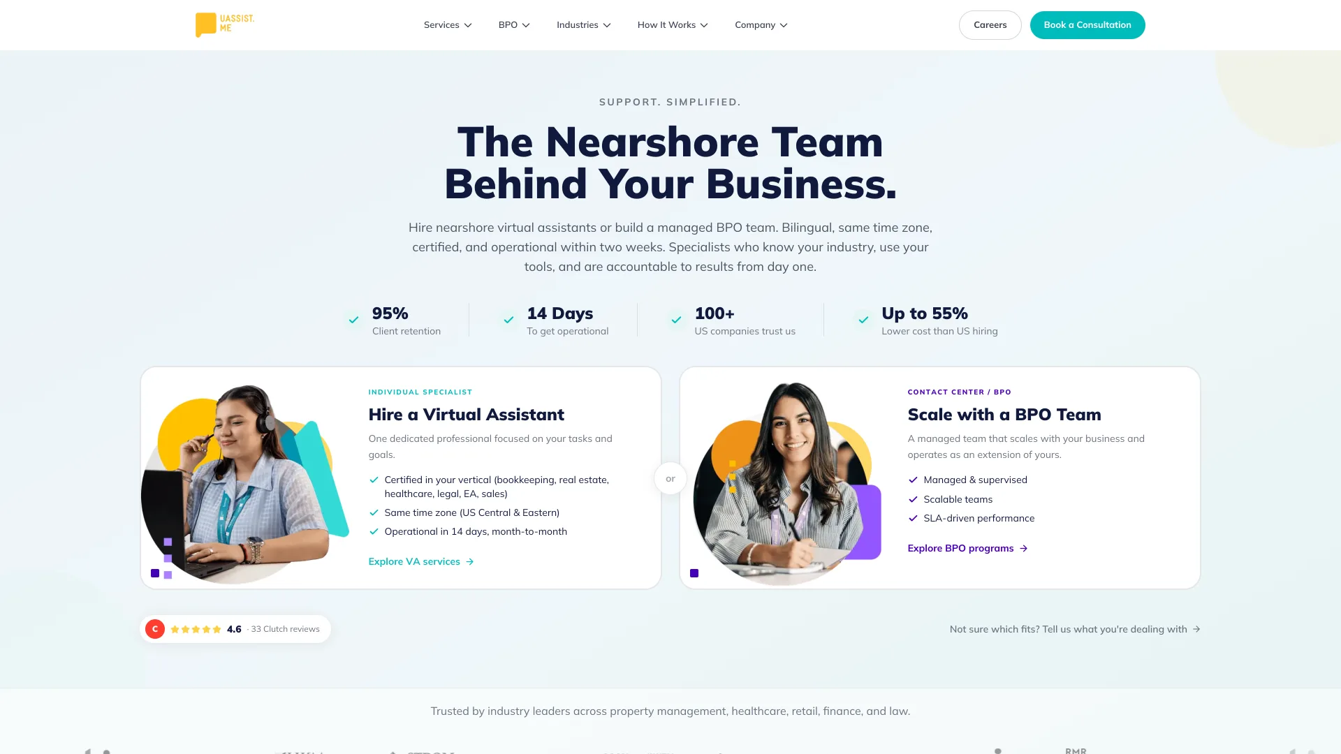 The Uassist.ME website delivered by DooDigital